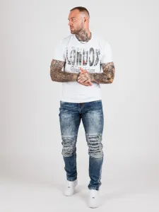 Pánske tričko CIPO & BAXX CT826 WHITE Farba: Biela, Konfekčná veľkosť: XL