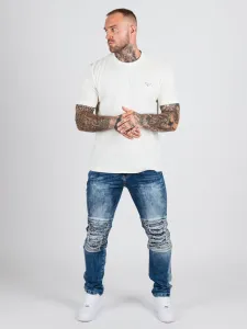 Pánske tričko CIPO & BAXX CT823 ECRU Farba: Biela, Konfekčná veľkosť: M