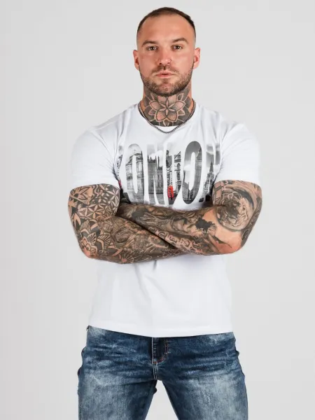 Pánske tričko CIPO & BAXX CT826 WHITE Farba: Biela, Konfekčná veľkosť: XL