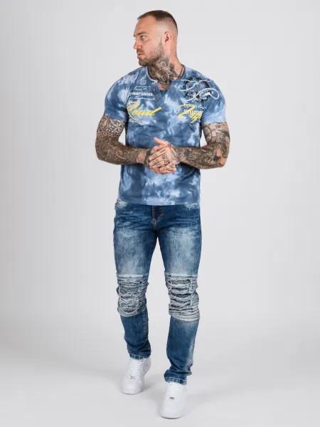Pánske tričko CIPO & BAXX CT804 BLUE Farba: Modrá, Konfekčná veľkosť: M
