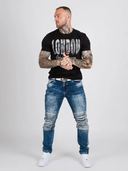 Pánske tričko CIPO & BAXX CT826 BLACK Farba: Čierna, Konfekčná veľkosť: M