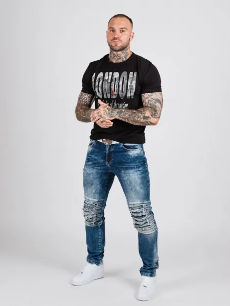 Pánske tričko CIPO & BAXX CT826 BLACK Farba: Čierna, Konfekčná veľkosť: M