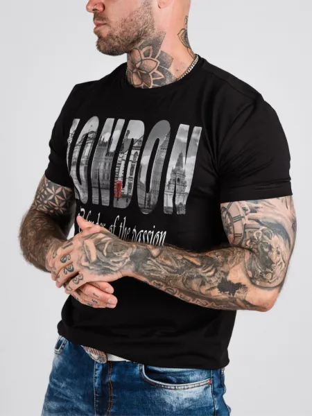 Pánske tričko CIPO & BAXX CT826 BLACK Farba: Čierna, Konfekčná veľkosť: M