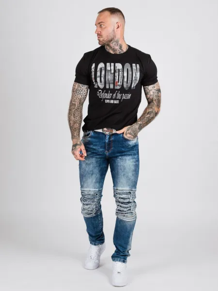Pánske tričko CIPO & BAXX CT826 BLACK Farba: Čierna, Konfekčná veľkosť: M