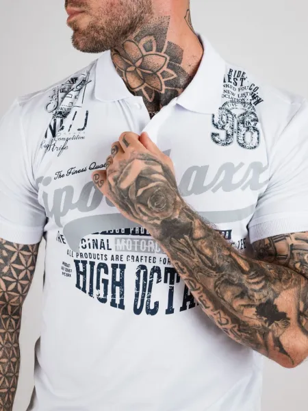 Pánske tričko CIPO & BAXX CT794 WHITE Farba: Biela, Konfekčná veľkosť: XXL