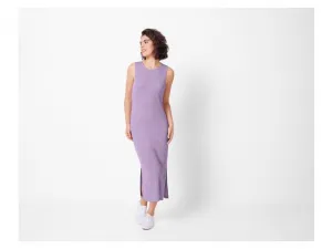 Esmara® Dámske rebrované šaty (fialová, XS (32/34))
