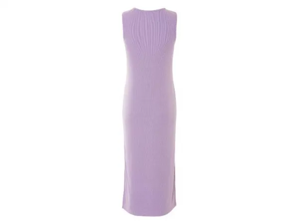 Esmara® Dámske rebrované šaty (fialová, XS (32/34))