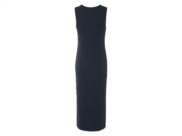 Esmara® Dámske rebrované šaty (navy modrá, S (36/38))