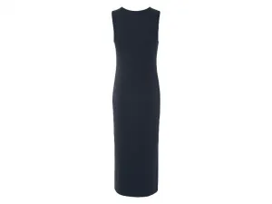 Esmara® Dámske rebrované šaty (navy modrá, S (36/38))