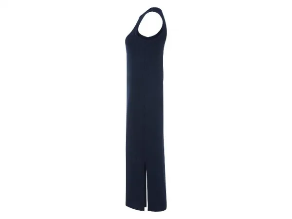 Esmara® Dámske rebrované šaty (navy modrá, S (36/38))