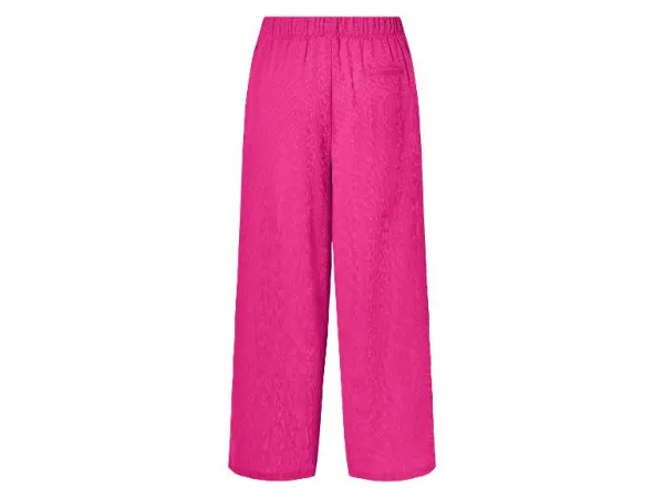 esmara® Dámske nohavice „Wide Leg“ (ružová, M (40/42))