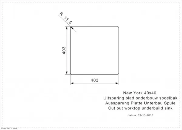 Reginox Reginox - Nerezový drez New York 40x40, sitko comfort R27639