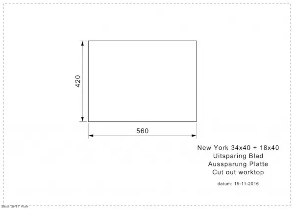 Reginox Nerezový drez Reginox New York 34x40+18x40, R39212, Copper / meď R39212