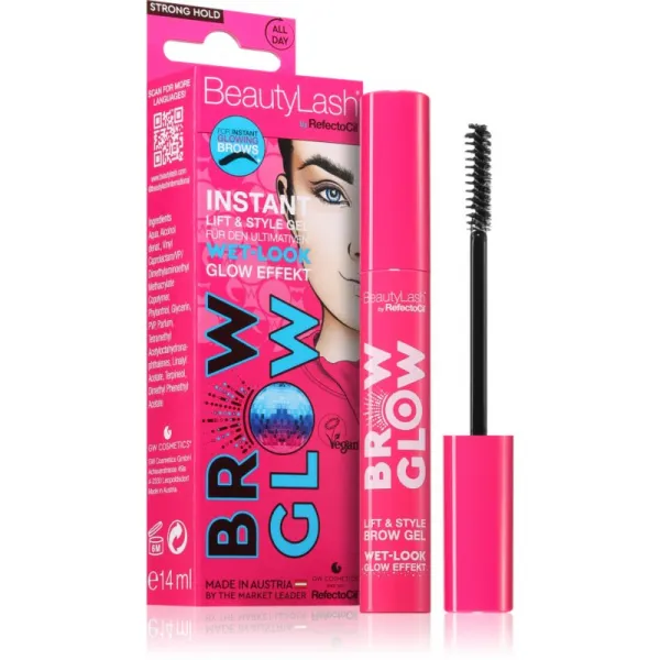 RefectoCil BeautyLash Brow Glow gél na obočie mokrý efekt 14 ml