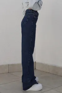 17413 Dewberry Loose Women Jeans-NAVY