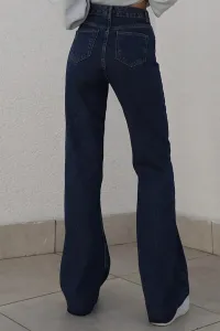 17413 Dewberry Loose Women Jeans-NAVY