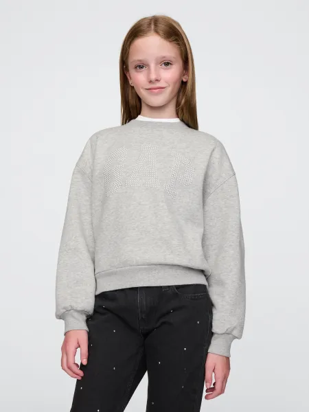 GAP Kids Oversize Sweatshirt with Logo - Girls