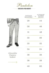 Pánske námornícke modré plátené slim fit nohavice AC&Co / Altınyıldız Classics s bočnými vreckami a pružným pásom.
