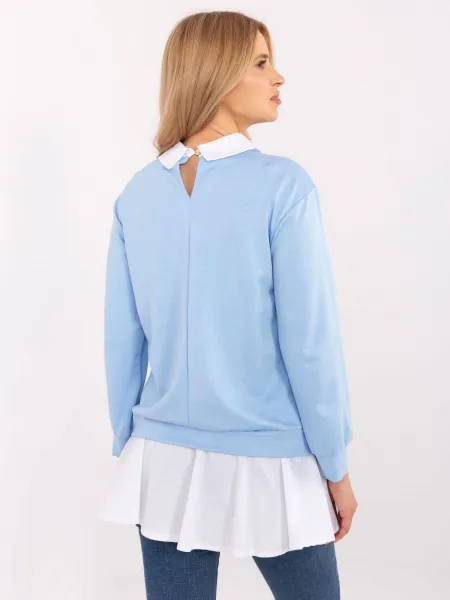 Blouse-MI-BZ-A5997.49-light blue