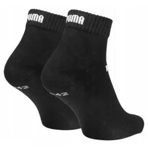 Puma ELEMENTS UNISEX PLAIN QUARTER 3P Ponožky, čierna, veľkosť