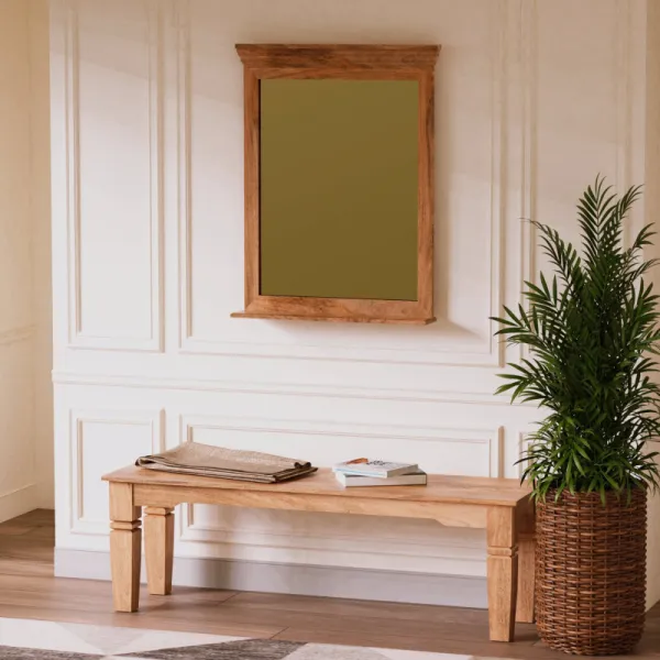 indickynabytok.sk - Zrkadlo Guru 70x90 indický masív mango
