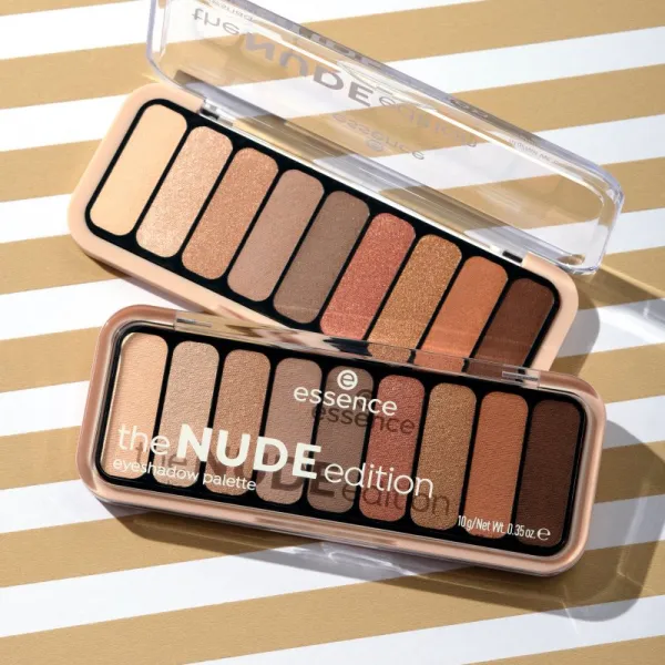essence The Nude Edition paletka očných tieňov odtieň 10 Pretty in Nude 10 g