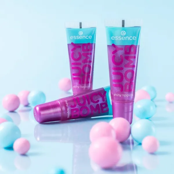 essence Juicy Bomb lesk na pery odtieň 105 Bouncy Bubblegum 10 ml