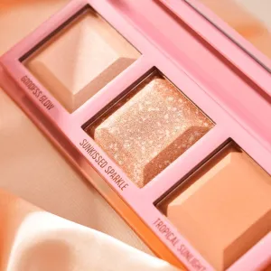 essence love that GLOW & BRONZE kontúrovacia paletka na tvár 16 g