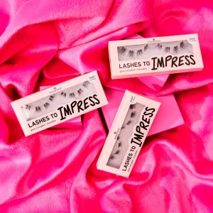 essence LASHES TO IMPRESS umelé mihalnice s lepidlom 8 ks