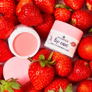 essence lip care hydratačná maska na pery na noc 02 Strawberry Milkshake 8 g