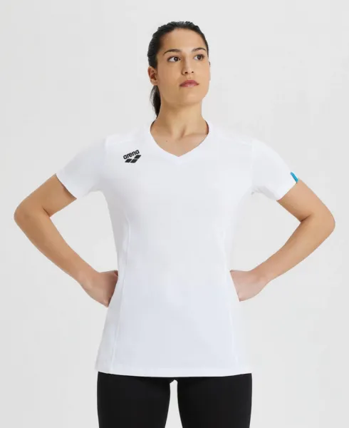 Arena women team t-shirt panel white m