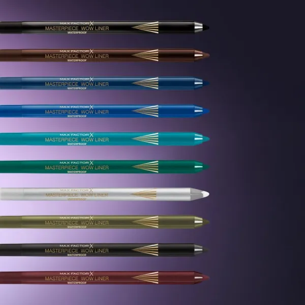 Max Factor Masterpiece Wow Liner Waterproof vodeodolná ceruzka na oči odtieň 510 Ocean Blue 1.2 g