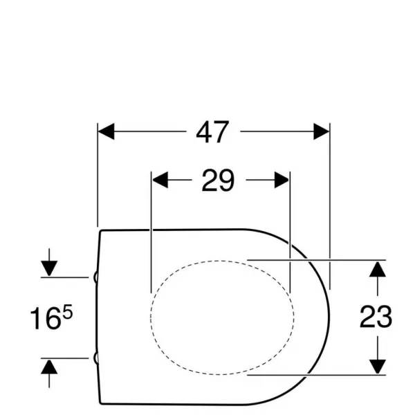 GEBERIT - iCon WC doska, biela 574120000