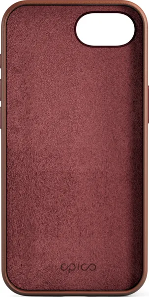 Epico Mag+ Leather Case iPhone 16e - hnedá