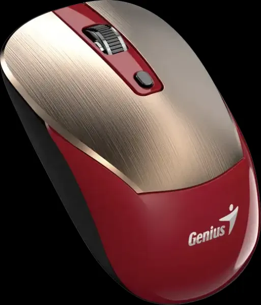 GENIUS myš NX-7125 GoldRed/ 1200 dpi/ bezdrátová/ Copilot/ červeno-zlatá