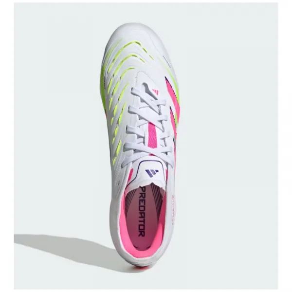 Pánske futbalové kopačky outdoorové ADIDAS Predator Pro M FG cloud white lucid pink lucid lemon