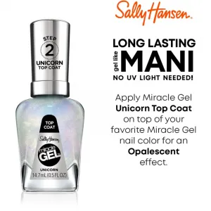 Sally Hansen Miracle Gel™ gélový lak na nechty bez použitia UV/LED lampy odtieň Unicorn 14.7 ml