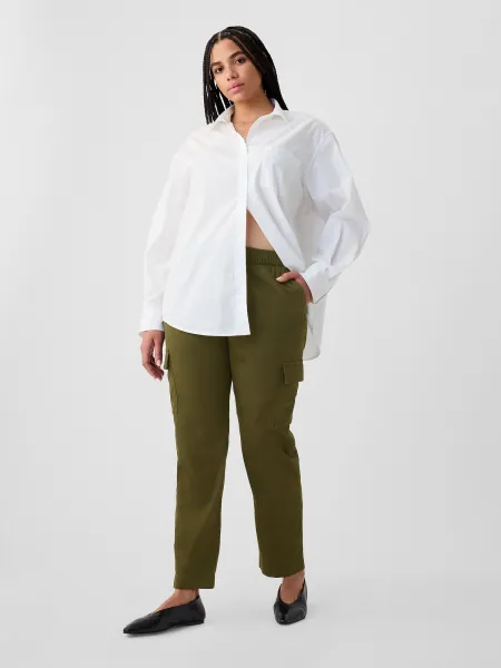 GAP Trousers with Pockets Mid Rise Easy Cargo - Ladies