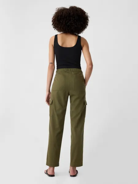 GAP Trousers with Pockets Mid Rise Easy Cargo - Ladies