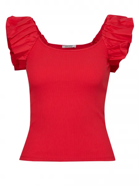 Orsay Red Women's Short Sleeve T-Shirt - Women's