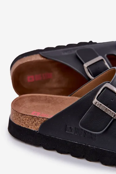 BIG STAR SHOES Ľahké Pánske Sandále S Prackami Eko Koža Big Star