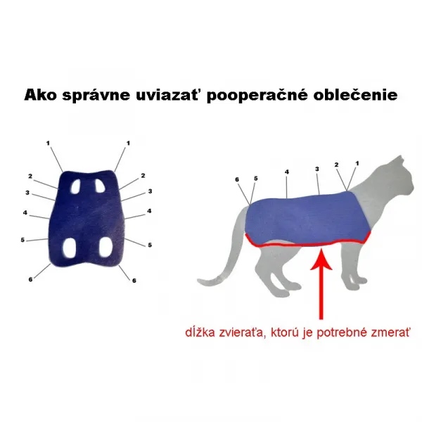 Pooperačné ochranné oblečenie menšie modré, Veľkosť: 0