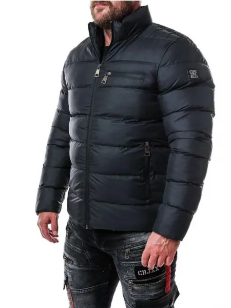 Pánska bunda CIPO & BAXX CM175 BLACK Farba: Čierna, Konfekčná veľkosť: M