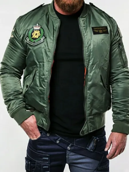 Pánska bunda CIPO & BAXX CM133 GREEN Farba: Zelená, Konfekčná veľkosť: M