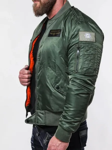 Pánska bunda CIPO & BAXX CM133 GREEN Farba: Zelená, Konfekčná veľkosť: M