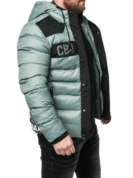 Pánska bunda CIPO & BAXX CM143 DARK GREY Farba: Sivá, Konfekčná veľkosť: M