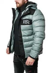 Pánska bunda CIPO & BAXX CM143 DARK GREY Farba: Sivá, Konfekčná veľkosť: M