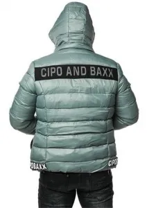 Pánska bunda CIPO & BAXX CM143 DARK GREY Farba: Sivá, Konfekčná veľkosť: M