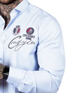 Pánska košeľa CIPO & BAXX CH144 BLUE Farba: Modrá, Konfekčná veľkosť: M