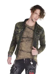 Pánska bunda CIPO & BAXX CJ188 Khaki Farba: Khaki, Konfekčná veľkosť: S